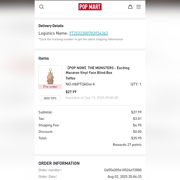 Pop Mart Exciting Macaron Vinyl Face Figure - Picture 5 of 5